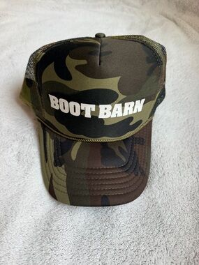 Boot Barn Camo Trucker Hat - Green Camo